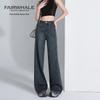 Mark Fairwhale Women's American Retro High-Waist Wide-Leg Jeans