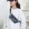 Practical Wear-resistant Running Waist Bag 3 Layers Lightsome Fanny Pack Nylon Headphone Cable Hole Crossbody Bag Outdoor