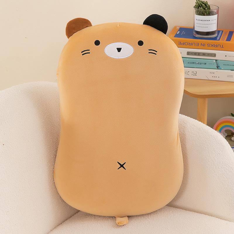 Cat Pillow Animal Throw Pillow Long Pillow Leg Pinch Doll Soft Slow Rebound Removable and Washable Office Nap Pillow