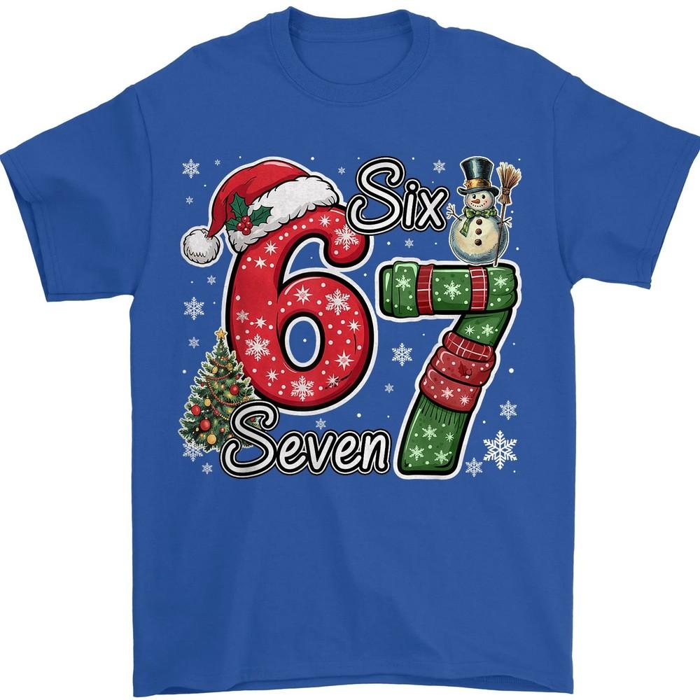 Six Seven 67 Funny Meme Cute Christmas Family Unisex T-Shirt