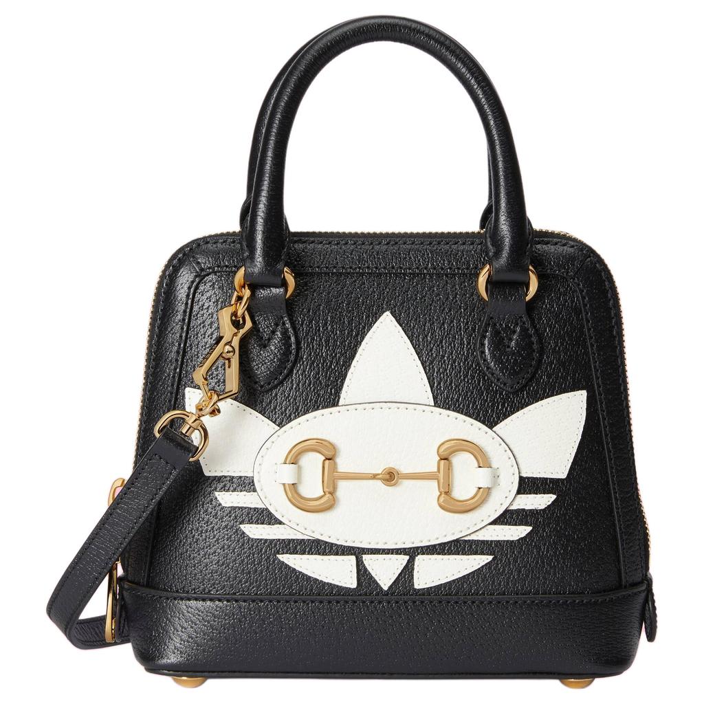 Gucci Adidas Mini Handbag Horsebit Trefoil Logo Gold Hardware 677212-U3ZDG-8726