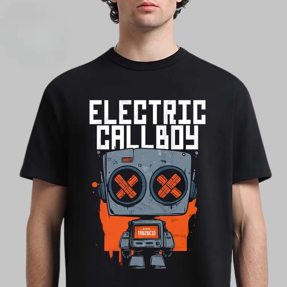 Electric Callboy Evil Thomas Train Graphic Tee Dark Cartoon Streetwear Casual Unisex