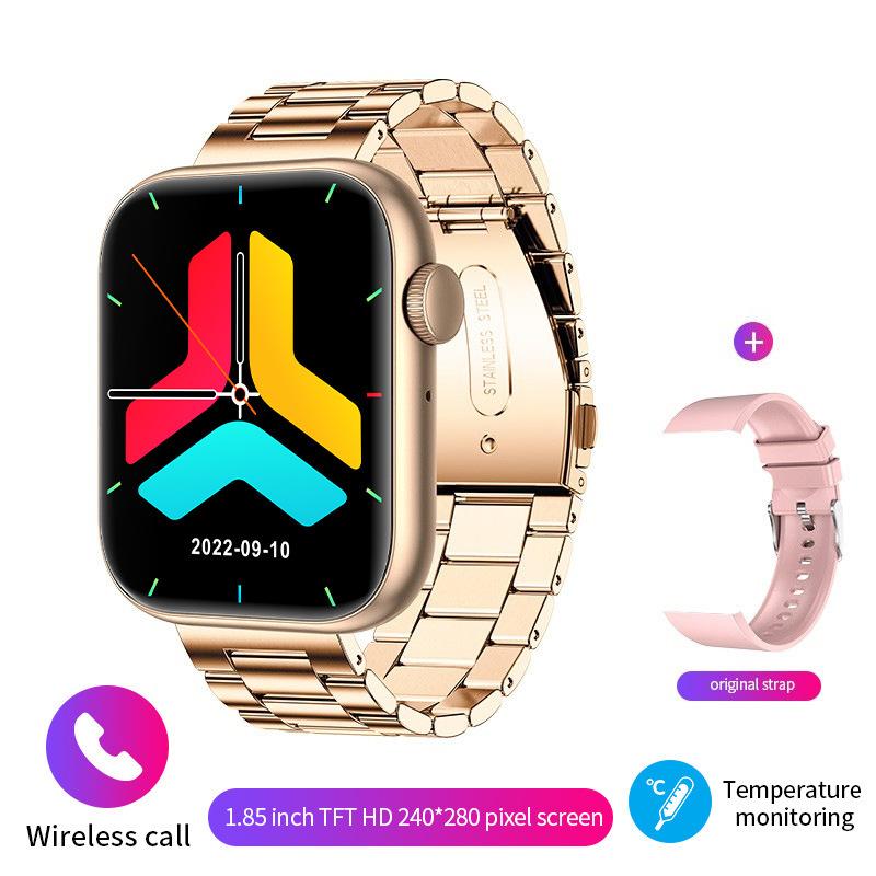 2025 Nové chytré hodinky Bezdrátové nabíjení Chytré hodinky Bluetooth hovory Muži Ženy Chytré hodinky Fitness náramek Vlastní ciferník