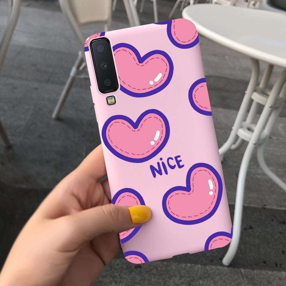 Cases For Samsung Galaxy A7 2018 Cover Silicon Fashion Phone Case Shell For Samsung A7 2018 A750 A750F 6.0" protective Bumper