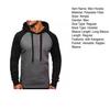 Men Raglan Sleeve Hoodie Casual Pullover Hoodie Athletic Hooded Sweatshirt with Kangaroo Pocket Drawstring for Gym Street Wear