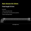 Aquarium Rain Spray Bar Outflow Pipe Transparent Acrylic Rain Shower Outlet Tube Kit Fish Tank External Filter Accessries