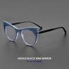 Designer Luxury Cat Eye Reading Glasses Women New Fashion Large Frame Far Sight Eyeglasses Anti Blue Light Presbyopia Eyewear