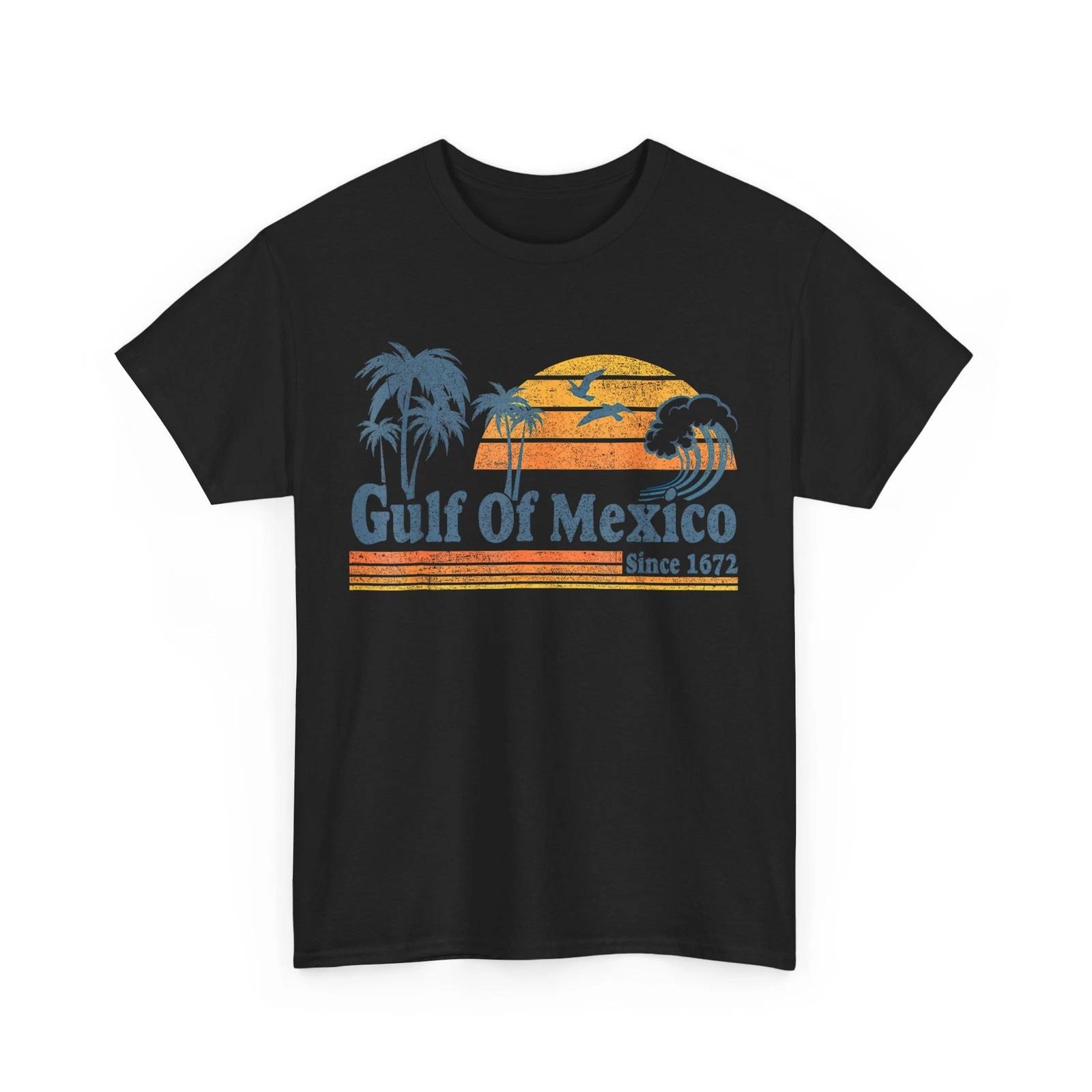 

Gulf of Mexico Since 1672 Retro Vintage Beach Sunset T shirt S