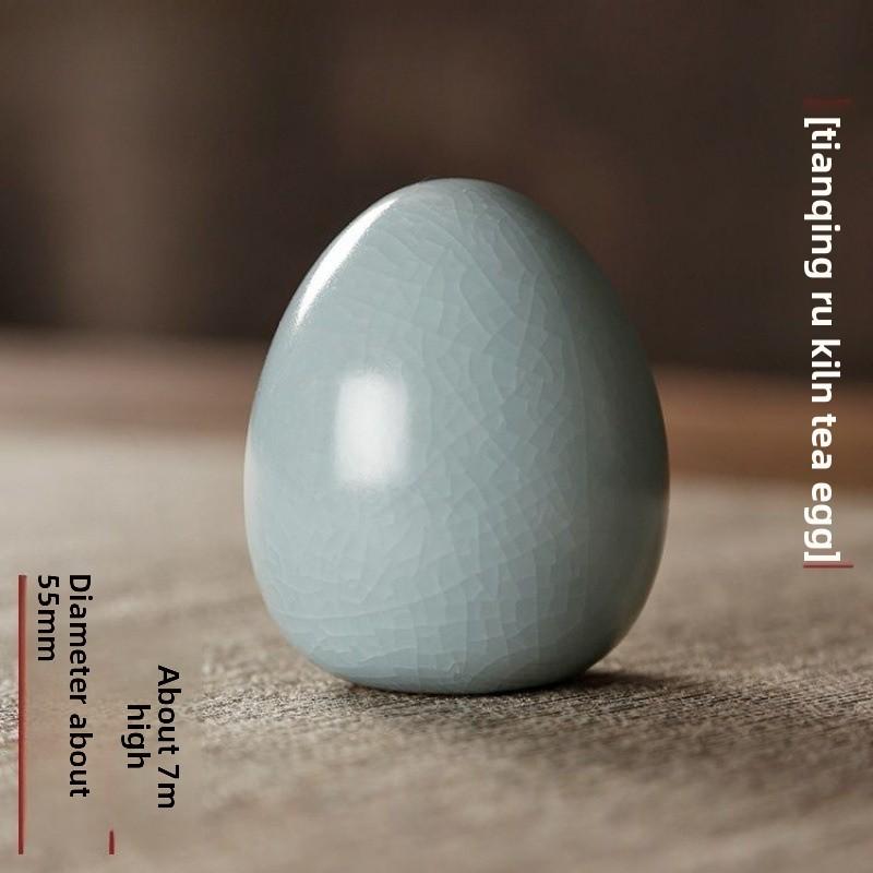 

Кильн Жу Яо Глазурь Кракелюр Чайное Яйцо Чайный Питомец Символ Удачи для Церемонии Чая Гунфу Домашний Декор Подарок