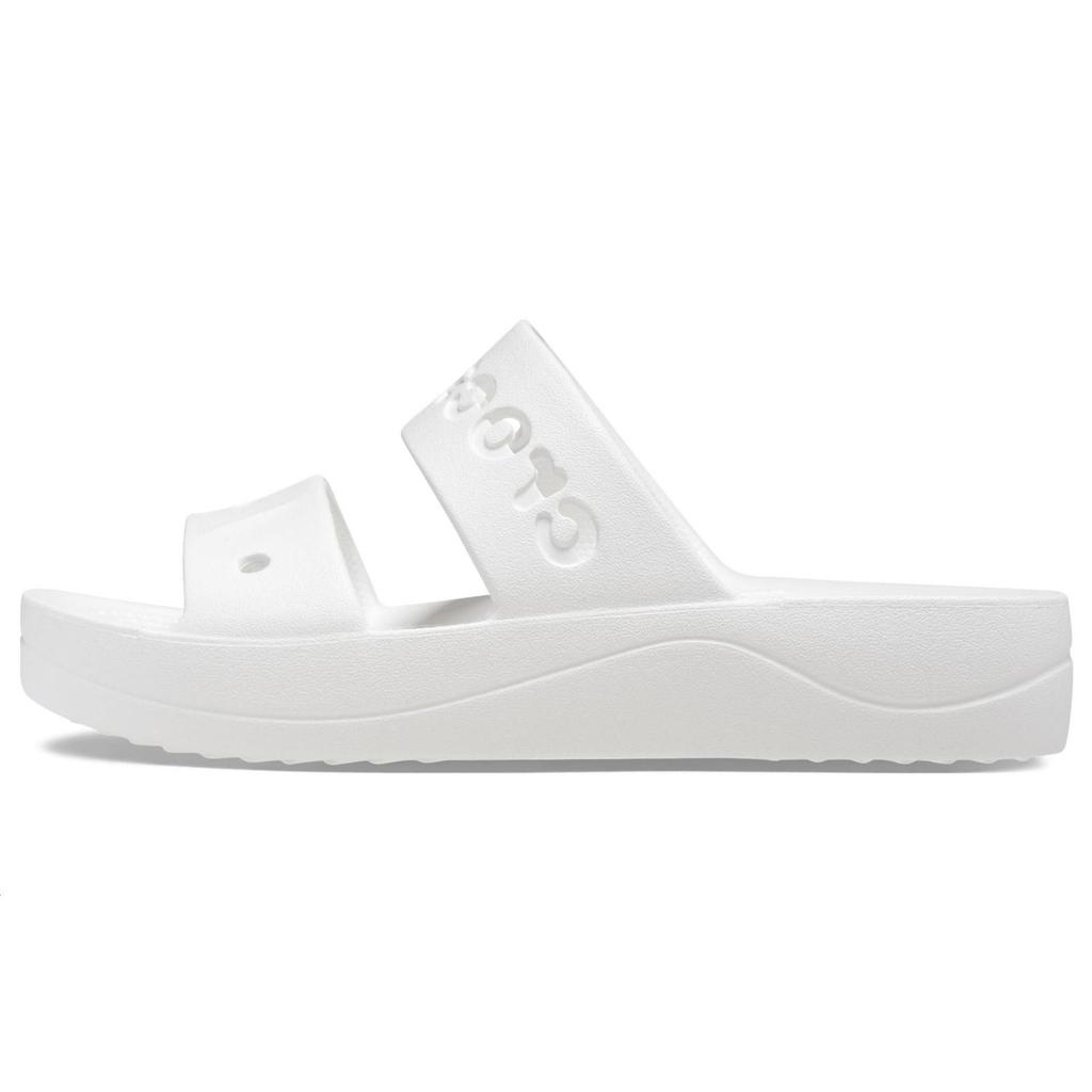 Crocs Baya Platform Clog Comfortable Casual Slide Unisex clogs White 208188-100