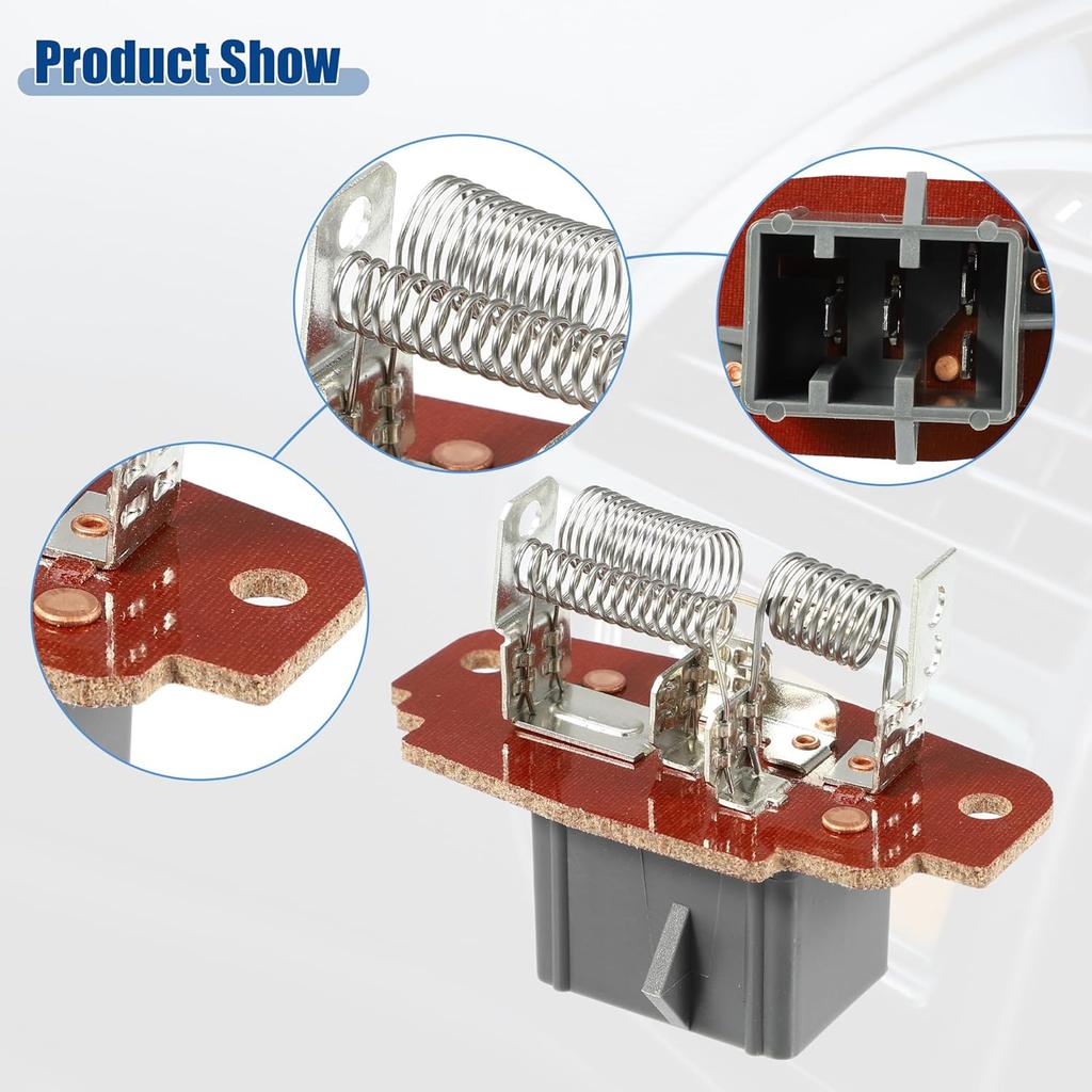 ACROPIX HVAC Blower Motor Resistor Heater Fit for Ford for Ranger for Ford Explorer 1995-2001 NO.4L5Z19A706AA - Pack of 1 Silver Tone