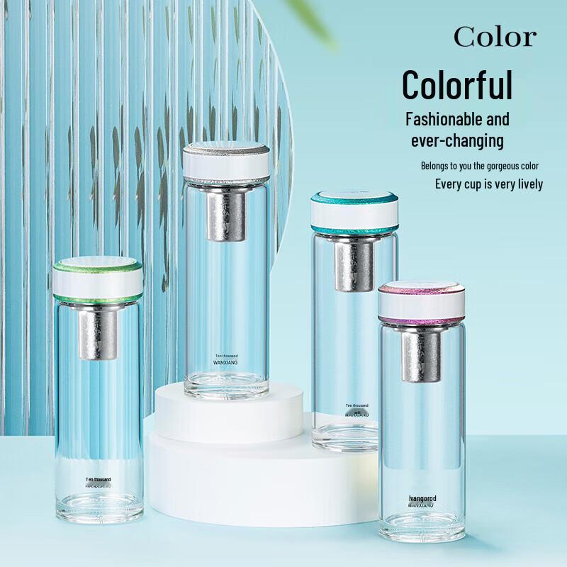 WANXIANG Single-layer Antibacterial Borosilicate Glass Tea Cup