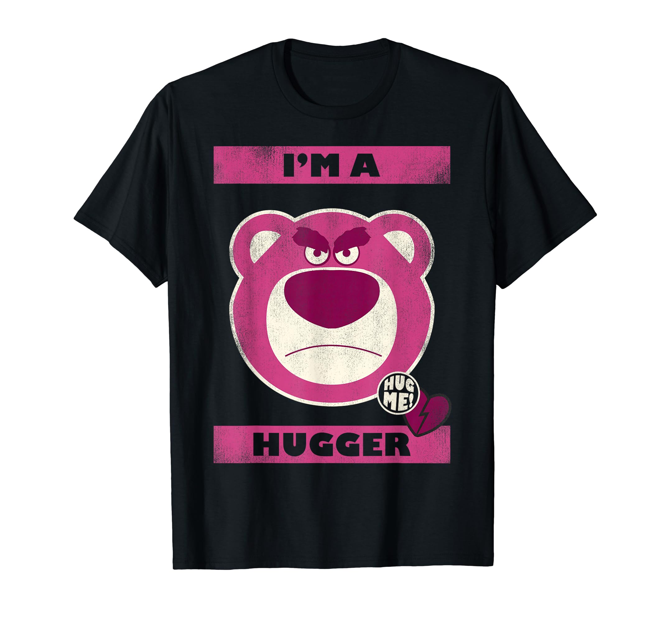 

Disney Pixar Toy Story Lotso s Bear I m a Hugger Hearts T-Shirt