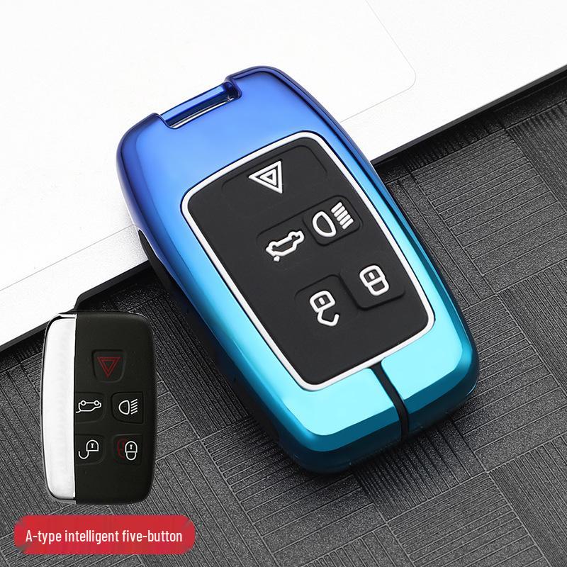 Premium Metal Protective Shell for Jaguar Key - Compatible with XFL/XEL/XJL/FPACE; High-End Men's Key Case with Buckle