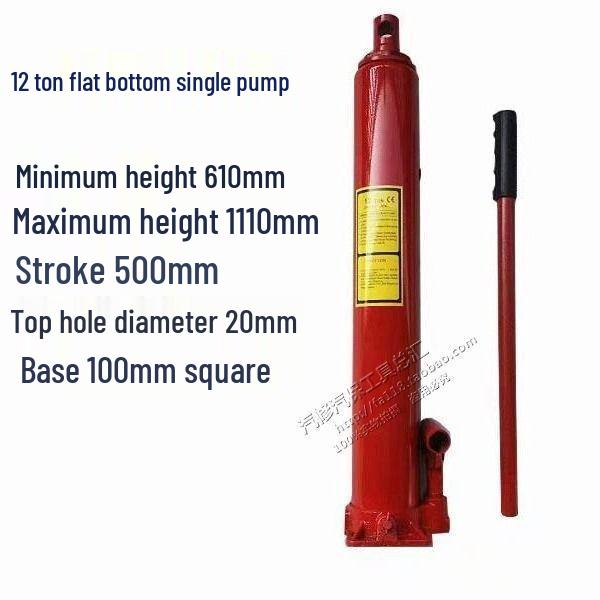 8T12T Hydraulic Long Bottle Jack with Extended Jib Crane