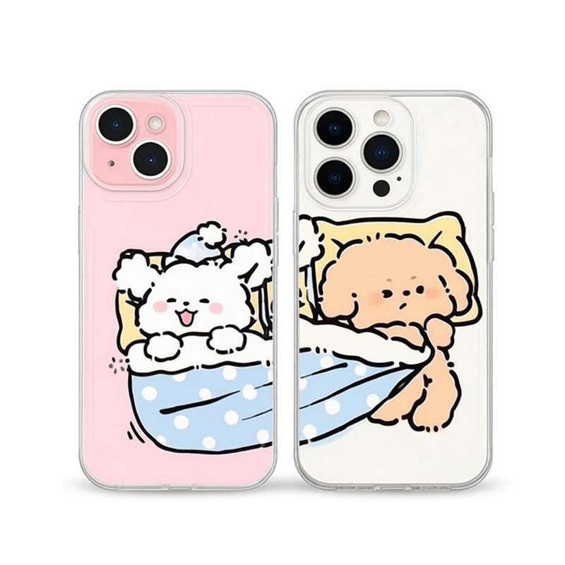 Girls Maltese Korea Phone Case For iPhone 17 Pro Max 16 Pro 15 Plus 14 13 Mini 12 11 16E Plus 17Air Fashion Soft Case