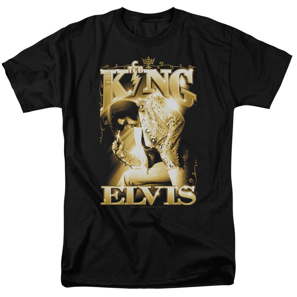 T-ShirtELVIS PRESLEY THE KING Licensed Adult Men s Graphic Tee Shirt SM-6XL S