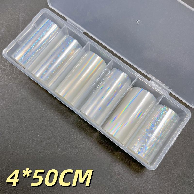 

1 Set 10 Patterns Nail Foil Transfer Paper Metal Stickers For Professional DIY Nail Art Salon Home Decor