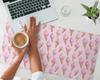 Protective Decorative Mat for Office Table Pink Ice Cream Cones 90x45 cm