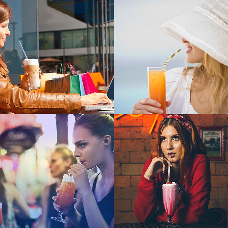 Reusable Tubes Metal Drinking Straws Straw Multi-time Straw Stanley Cup 304 Stainless Steel Straws XG002