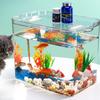 Beginner Fish Tank Stackable Transparent Cube Tank Small Fish Bowl For Temporary Space Turtle Tanks Desktop Aquarium For
