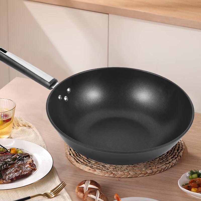 Kangbach 32cm Titan Antihaft-Wok mit sichtbarem Deckel