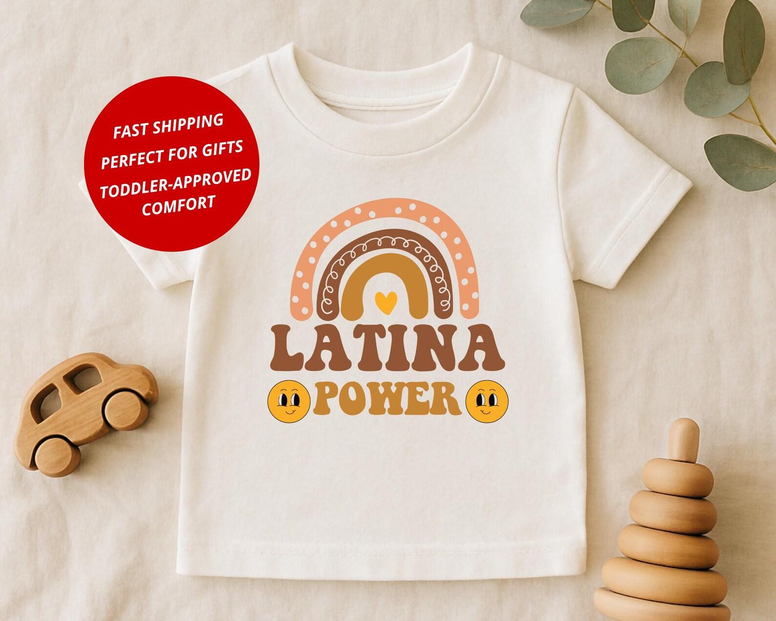Latina Toddler Shirt: Latina Power Tee for Girls, Hispanic Heritage Shirt, Latin Pride Kids T-Shirt 110