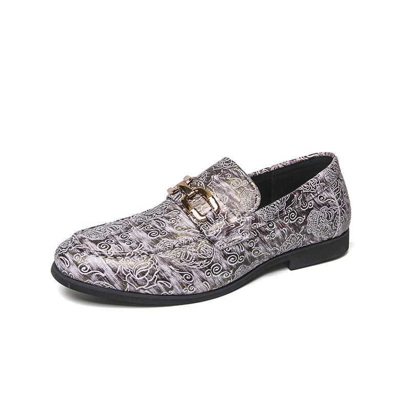 Men s Slip-On Leather Fashion & Business Casual Shoes - Large Size 44 белый