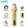 VGR V-275 Electric Hair Clipper Professional Personal Care Barber Hair Trimmer Men Shaver LCD Rechargeable Metal Hair Clippers Home Razor Shaver