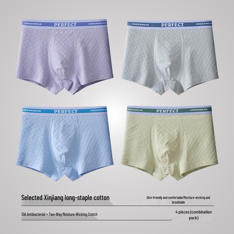 Teen Boys' Antibacterial Cotton Boxer Briefs (Ages 15-18)