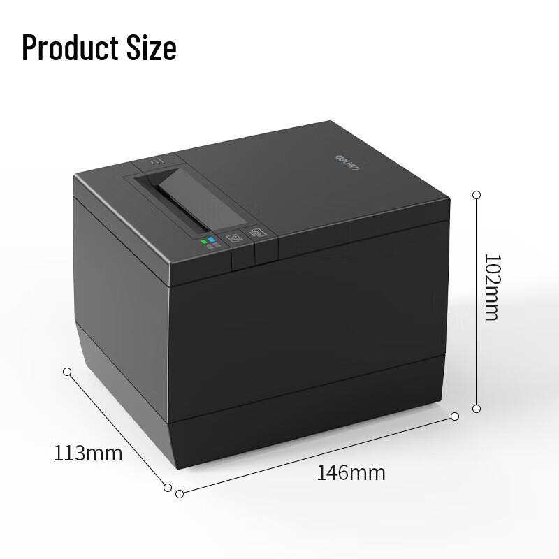 Deli DL-583YW Thermal Receipt Printer with Voice Prompt