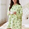 Zimní Oversized Barevný Hoody Nositelnádeka Dlouhý Rukáv Domácí Oblečení Mladé Ženy