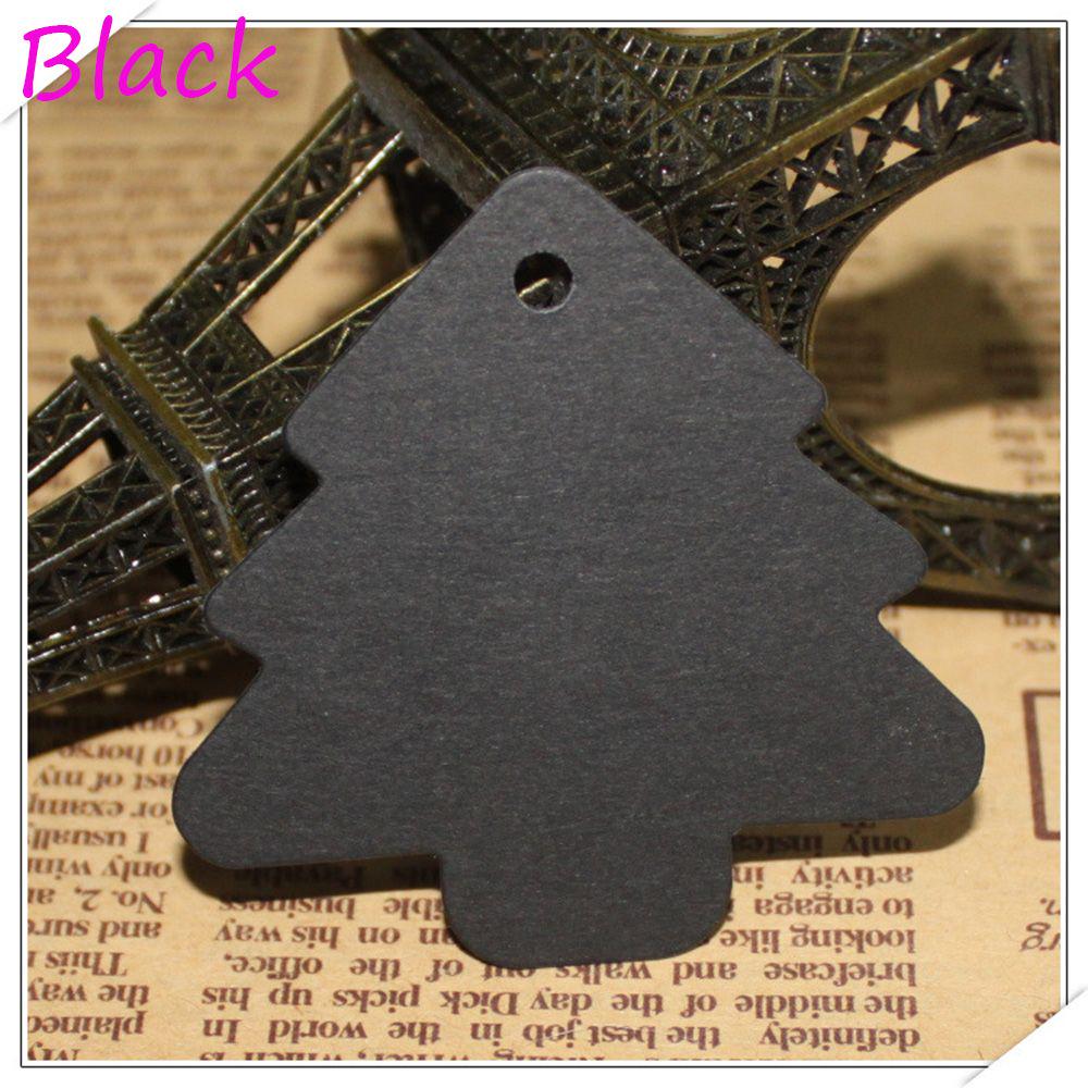 100PCS Hot Party Wedding Kraft Paper Christmas Tree Shape DIY Gift Tag