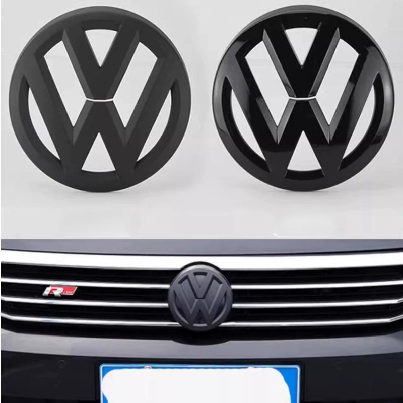 Car Glossy Black Front Grill Badges Rear Trunk Emblem Lid Covers Logo Sticker For VW Volkswagen GOLF 6 MK6 10-13 Accessories ze9