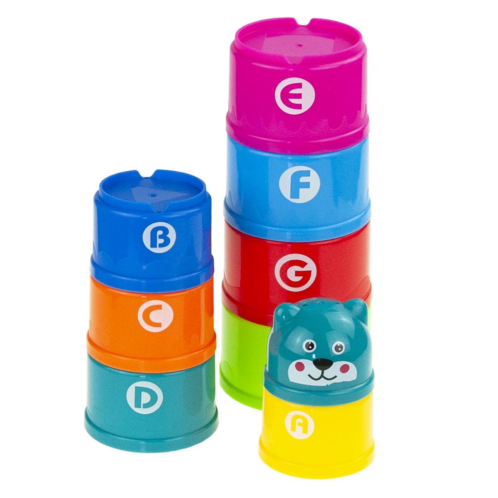 TG55517 PYRAMID CUPS TOY PUZZLE TOWER