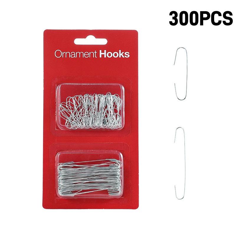 500/100PCS Christmas Tree Hook Ornaments 4cm Metal Hanger S-Shaped Hooks Xmas Ball Pendant Decoration for home Navidad New Year