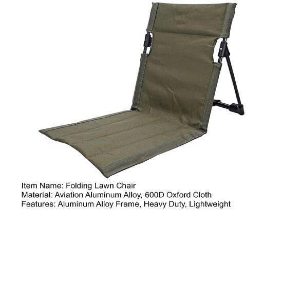 Folding Lawn Chair with Aluminum Alloy Frame Heavy Duty Lightweight Portable Outdoor