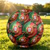 Portugal Football Printed Size 5 Soccer Ball Wear Resistant Standard Adult Training Football Fan Gift for Indoor Outdoor Match Sports