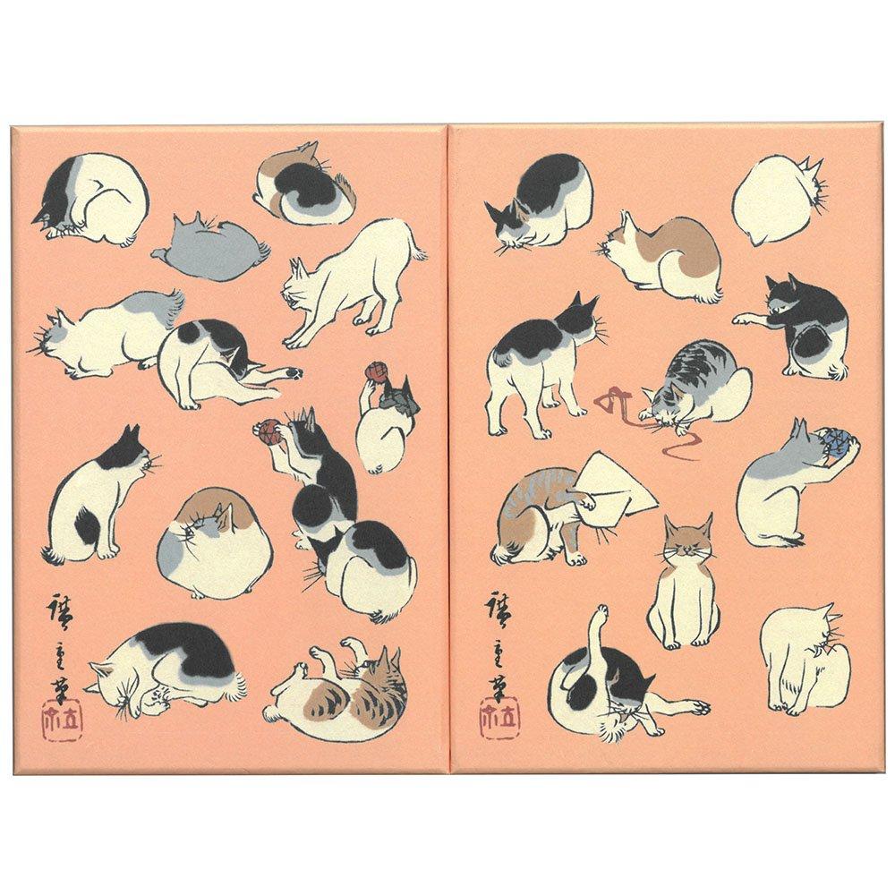 Geisodo Goshuincho (Stamp Book) Utagawa Hiroshige Ukiyo-gafu Cat N019