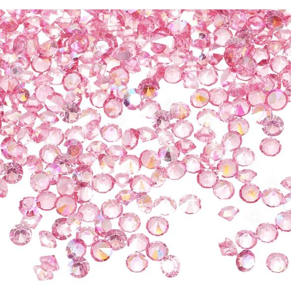 MECCANIXITY 16800 Pcs Wedding Table Scatter Confetti Diamond, 3mm Mini Crystals Acrylic Fake Diamonds Rhinestones for Table Centerpiece Decorations
