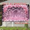 2D Pink Butterfly Balloon Backdrop, Fairy Girl Birthday Party Photography Background