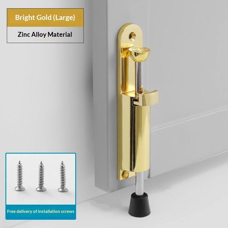 Kick Down Door Stop Premium Heavy Duty Zinc Alloy Anti Skid Rubber Base Easy Installation for Dorm Room Student Use