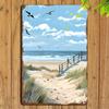 Vintage Coastal Seagull Metal Sign Iron X Inch Retro Wall Decor Plaque For Garden Library Dining Room