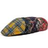 Y2k Plaid Beret Summer Women Hat Vintage Caps For Men Casual Female Sun Soft Flat Hats Visor Newsboy Cap Unisex Adjustable New