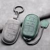 Leather Car Key Case Cover Keychain For Jeep Wrangler Commander Compass Patriot Renegade Cherokee Grand Cherokee Keyring