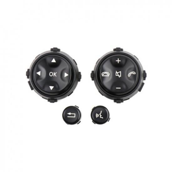Black Steering Wheel Switch Button Kit for Mercedes Benz S Class W221 2006-2009