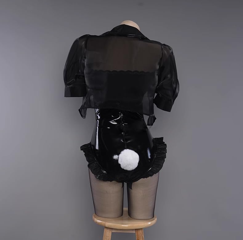 Lavender YoRHa No. 2 Type B 2B Bunny Girl Cosplay Costume, Size M, Halloween and Christmas Costume