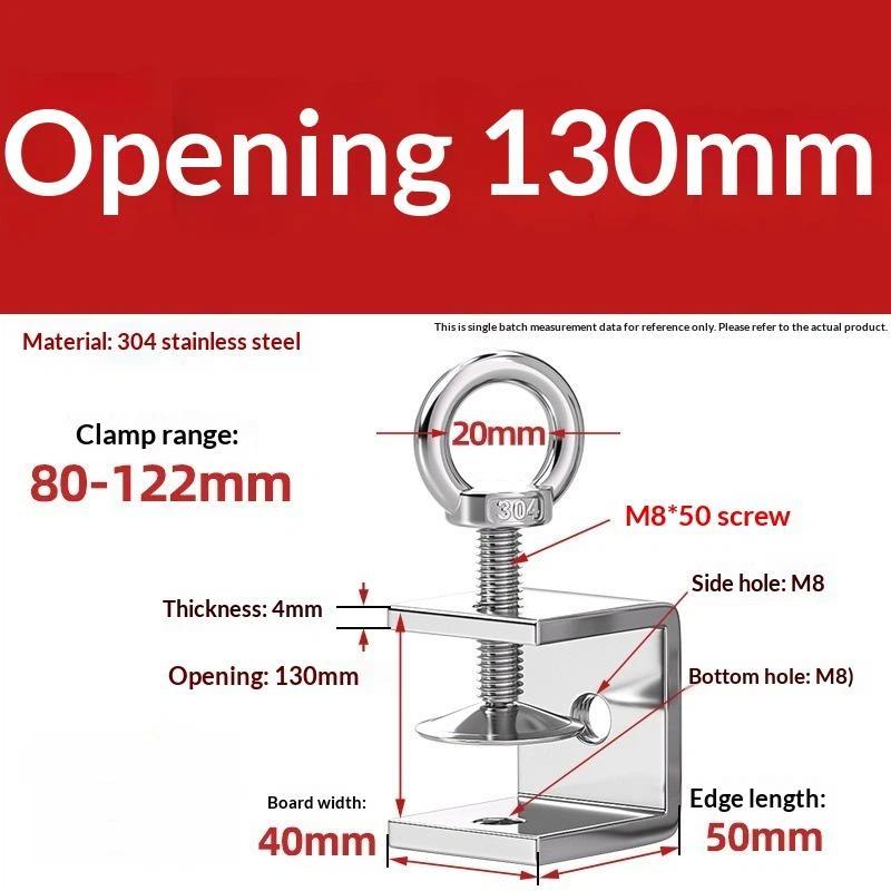 Galvanized Carbon Steel Tiger Clamp Multiple Shapes Open Height 20-130Mm Thickened Material Fixed Fixture Clamping Device