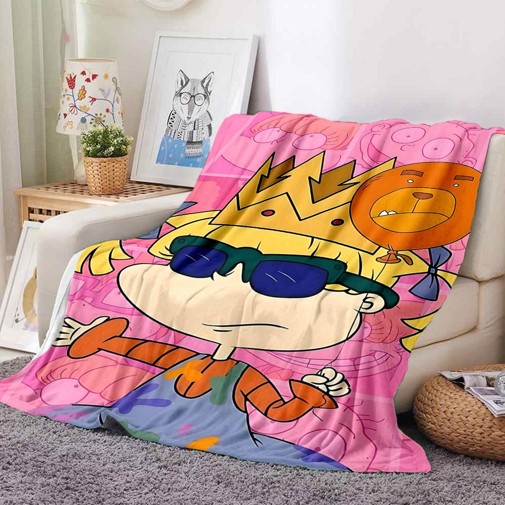 1pc Rugrats Soft Skin-Friendly Flannel with Digital Printing, Various Sizes Available for Family, Friends, Birthday021