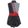 Girls Circus Clown Outfits Cosplay Dance Leotard Drum Majorette Ringmaster Fancy Dress Halloween Carnival Performance Costume